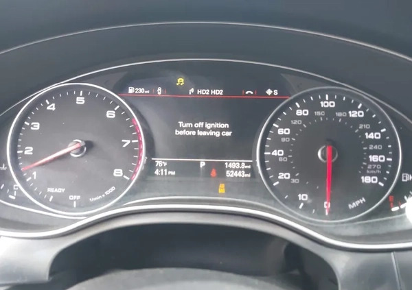 Audi A6 cena 57000 przebieg: 84398, rok produkcji 2017 z Warszawa małe 37